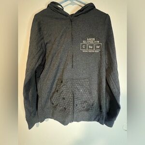 Marvel Men's X-Small Gray Full Zip Sweatshirt